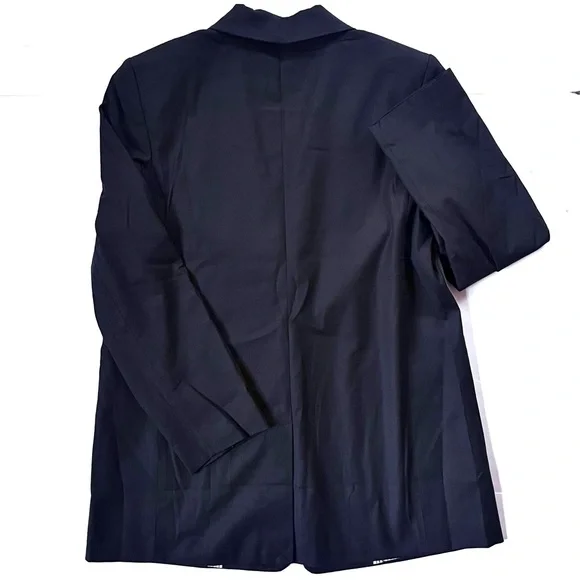 NWT New Talbots Women’s Relaxed 90s Blazer in Navy Blue (14) - Picture 8 of 10